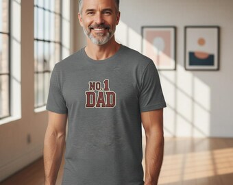 No. 1 Dad T-Shirt • Classic Father Shirt • Gift for Dad • Minimalist Dad Tee • Unisex Shirt