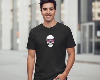 Skull T-Shirt • Skull with Sunglasses • Minimalist Streetwear Shirt • Dark Aesthetic Tee • Cool Unisex Shirt