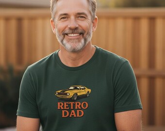 Retro Dad T-Shirt • Vintage Style Father Shirt • Gift for Dad • Classic Car Motif • Unisex Shirt
