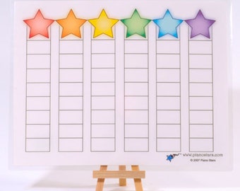 Piano Stars BLANK Goal Chart