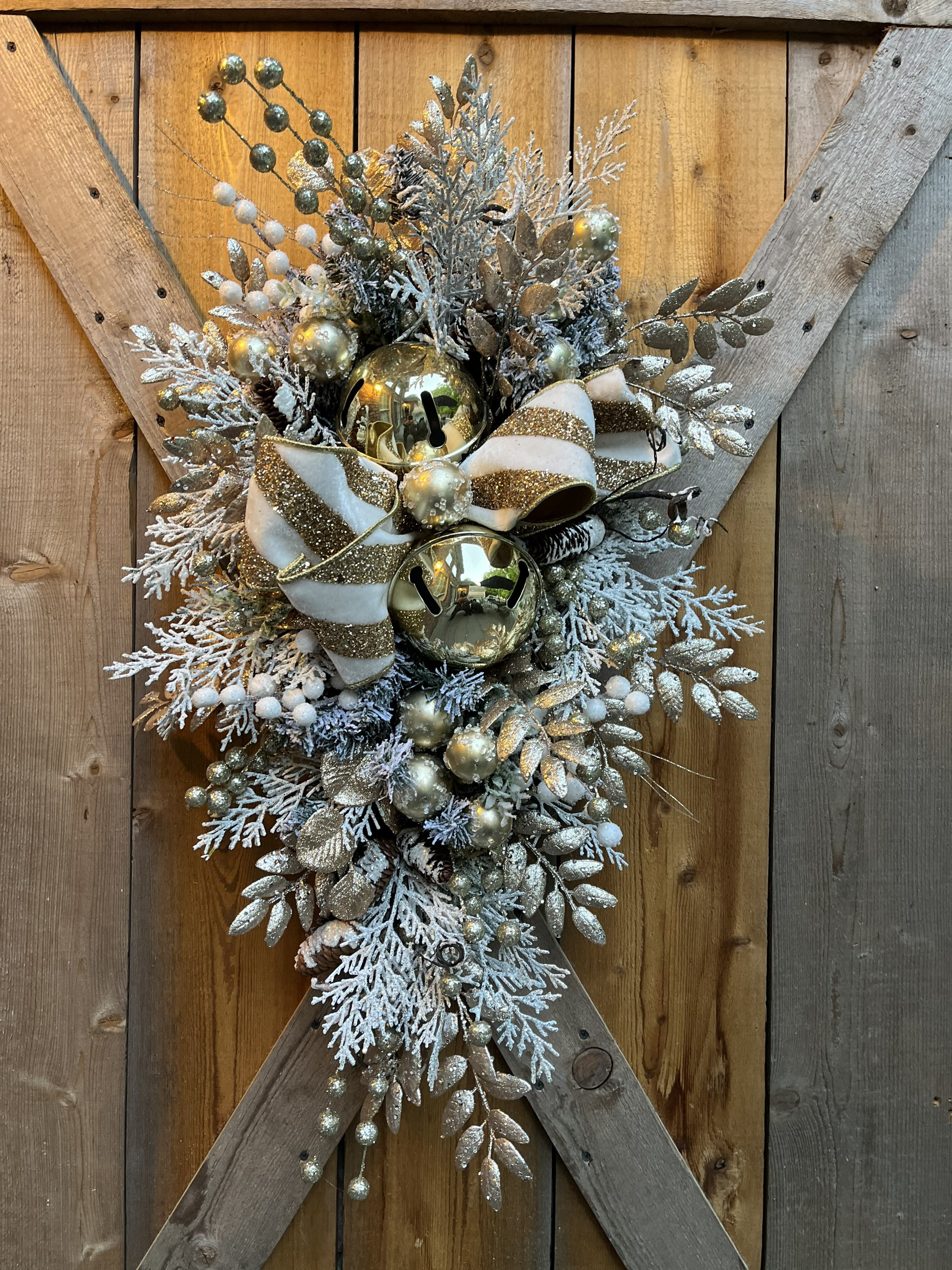 冬支度Christmas  swag  wreathe 約50センチ 冬支度Christmas swag wreathe 約50センチ