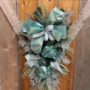 Christmas aqua swag:Christmas decor