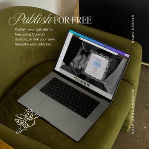 Old Money Wedding Website Template with RSVP: Classic Burgundy Digital Invitation image 16