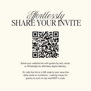Pink & Green Wedding Website Template with RSVP: Classic Floral Envelope Digital Invitation 画像 20