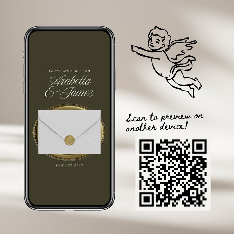 Olive Old Money Save The Date Wedding Website Template: Classic Digital Invitation image 6