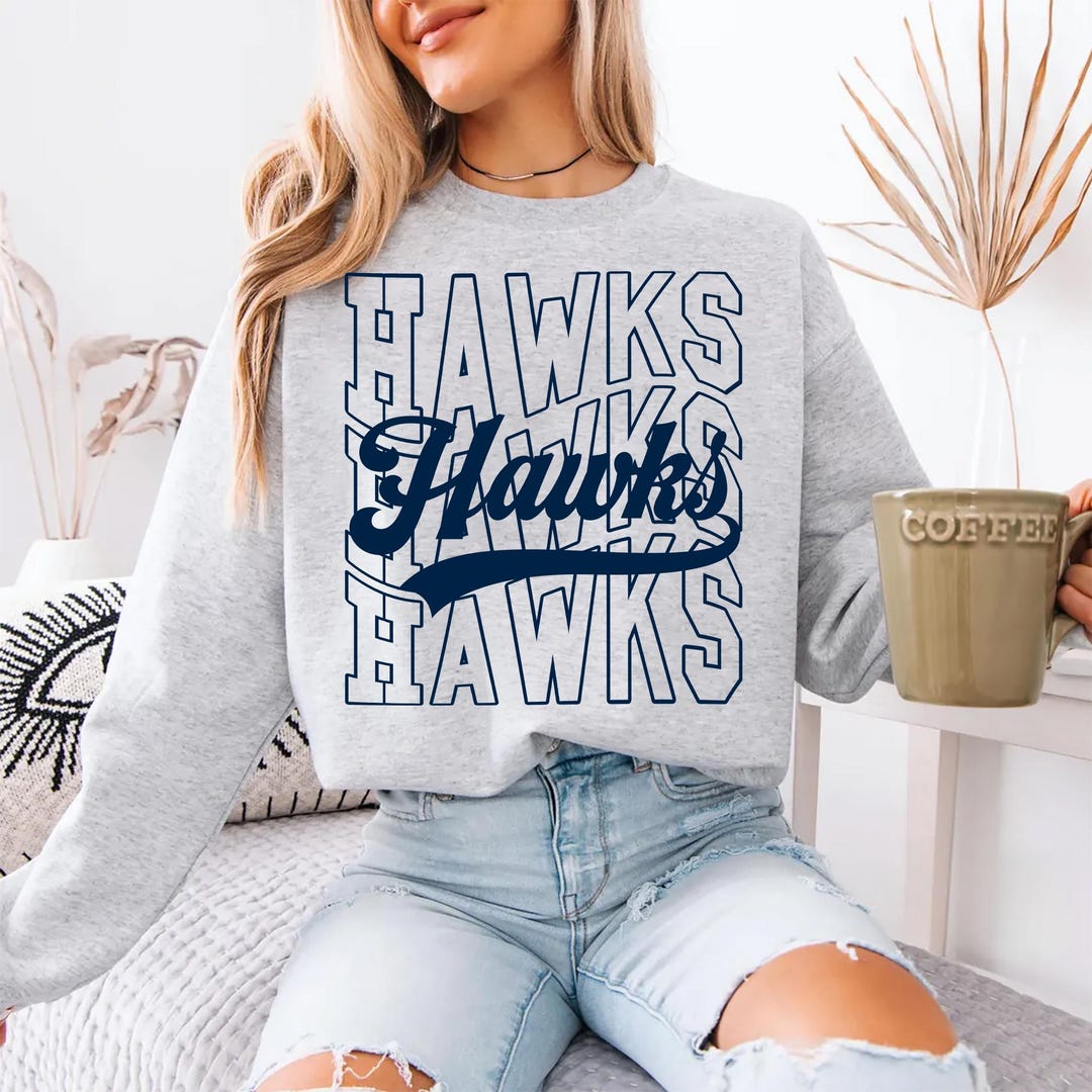 Hawks Mascot PNG, School Spirit Varsity Script Design, Game Day Team ...