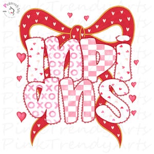 Indianer PNG, Coquette Rosette School Maskot Patchwork Bubble Letters, Girly Team Spirit PNG, Utskrivbar Grafik för Sublimeringsskjorta Design