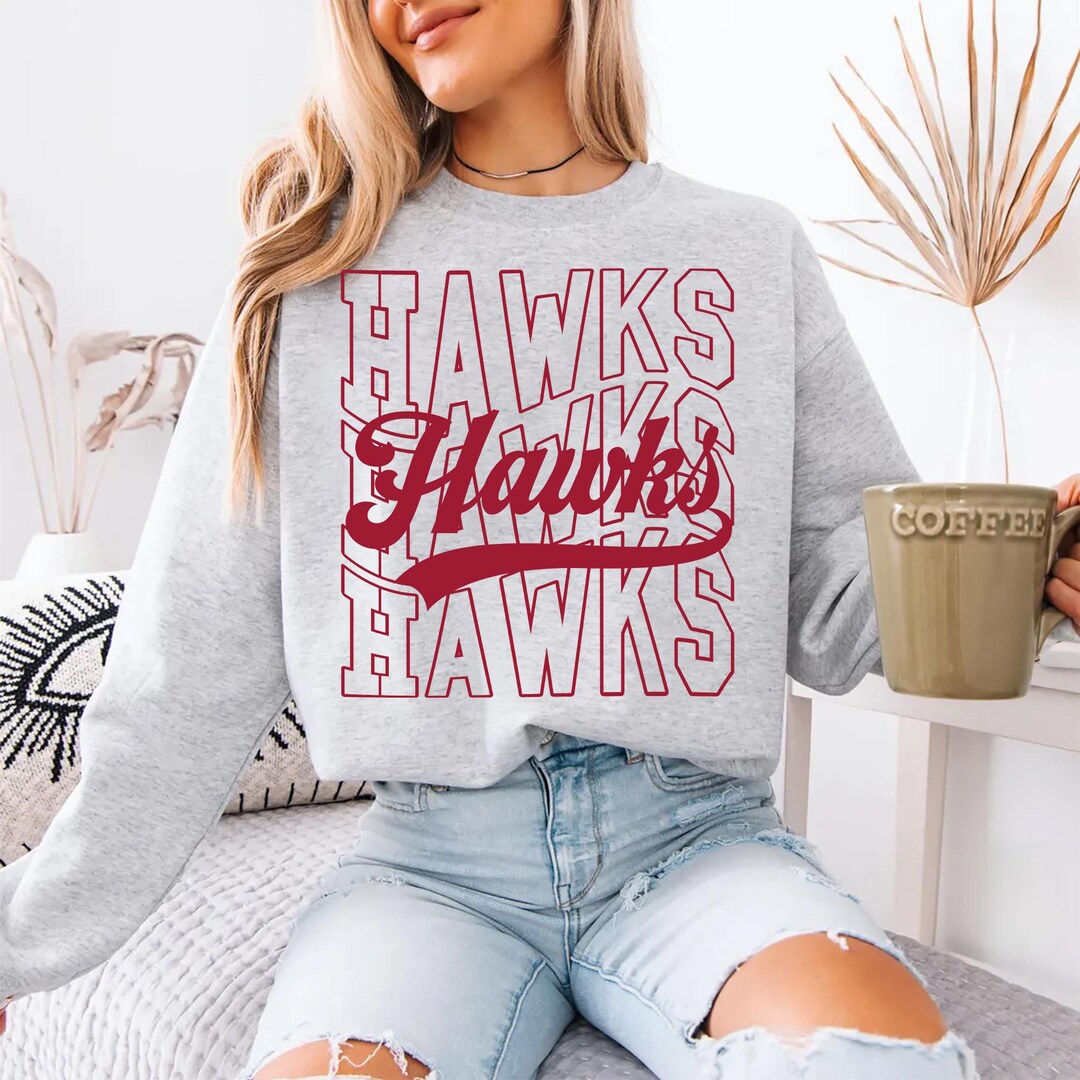 Hawk In Script Hawks Mascot PNG, School Spirit Varsity Script Design, Game Day Team ...
