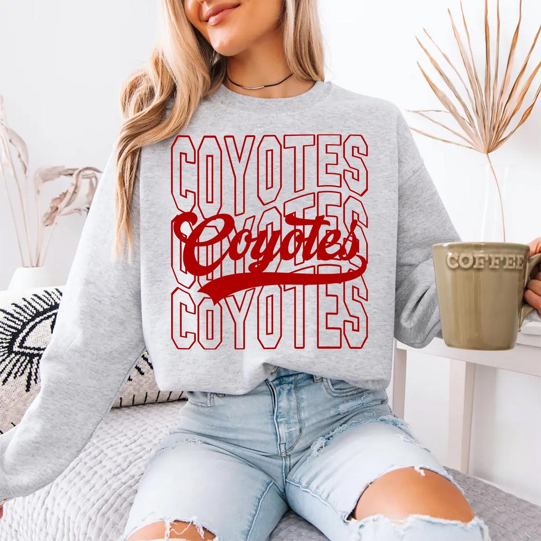Go Yotes Script Coyotes Mascot PNG, School Spirit Varsity Script Design, Game Day Team ...