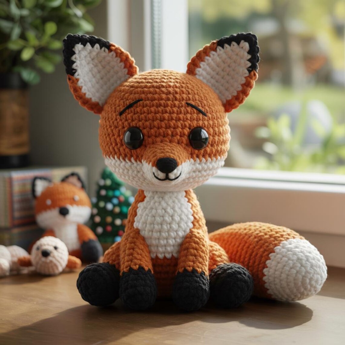 Cute Crochet Fox Amigurumi Plush | Handmade Stuffed Animal Toy | Fox ...