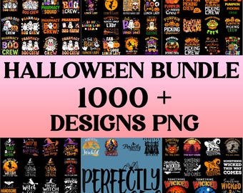 Halloween MEGA PNG Bundle 1000+, Ghost Pumpkin Clipart Pack, Fall Spooky Sublimation, Scary Digital Art Designs
