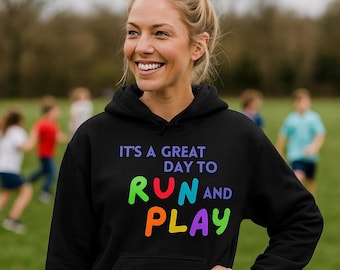 Playful PE Teacher/Coach Hoodie: Cotton-Poly Blend Active Sweatshirt
