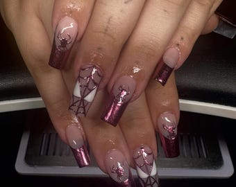 Uñas postizas personalizadas de Spiderman