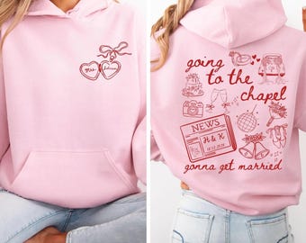Going to the Chapel Personalized Bridal Sweatshirt,Wedding Day of Bride Outfit,Gift for Newly Engaged,Future Mrs Crewneck Custom Bride Shirt