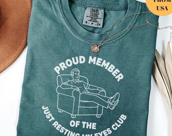 Rolig pappa-tröja, bara vilar mina ögon-tröja för pappa, rolig fars dag-tröja, rolig herr-t-shirt, pappa-t-shirt, fars dag C385