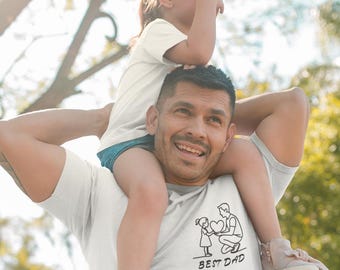Cadeau idéal pour papa – T-shirt père-fille | T-shirt idéal pour papa | Fête des pères, anniversaire, Noël