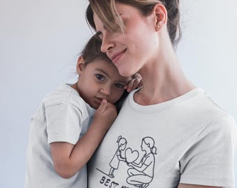 Cadeau pour maman : Cadeau fête des mères - T-shirt maman idéal - Cadeau de naissance - Parfait pour les femmes