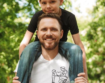 Cadeau idéal pour papa – T-shirt pour papa | T-shirt pour papa | Fête des pères, anniversaire, Noël