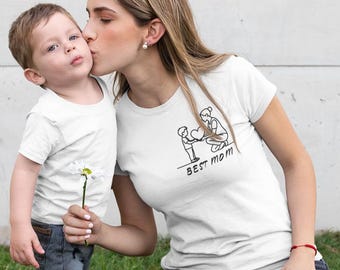 T-shirt « Mère » – Cadeau idéal pour la fête des mères, un anniversaire, Noël, une naissance – 100 % coton