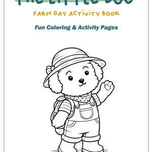 Farm Activity Book for Kids | Printable Coloring & Activity Pages | Preschool Learning PDF | Instant Download | Ages 4-7