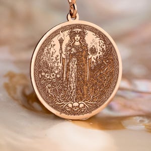 Persephone Necklace – Greek Goddess of Spring and Underworld Pendant