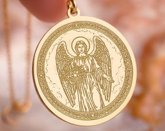 Archangel Barachiel Necklace: Angel Pendant - Spiritual Blessings Jewelry