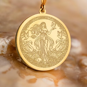 アフロディーテネックレス – 古代ギリシャの美と情熱の女神、神話にインスパイアされたスピリチュアルなカームネックレス