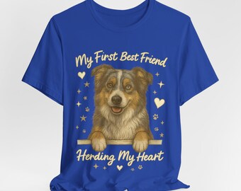 Australian Shepherd T-Shirt, Vintage Aussie Tee, Dog Lover Gift