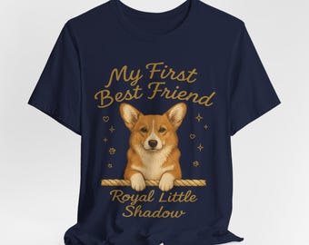Camiseta vintage de Pembroke Corgi, Camiseta Royal Little Shadow