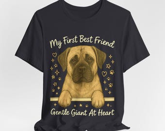 Vintage Mastiff T-Shirt, Gentle Giant Tee, Big Dog Lover Gift