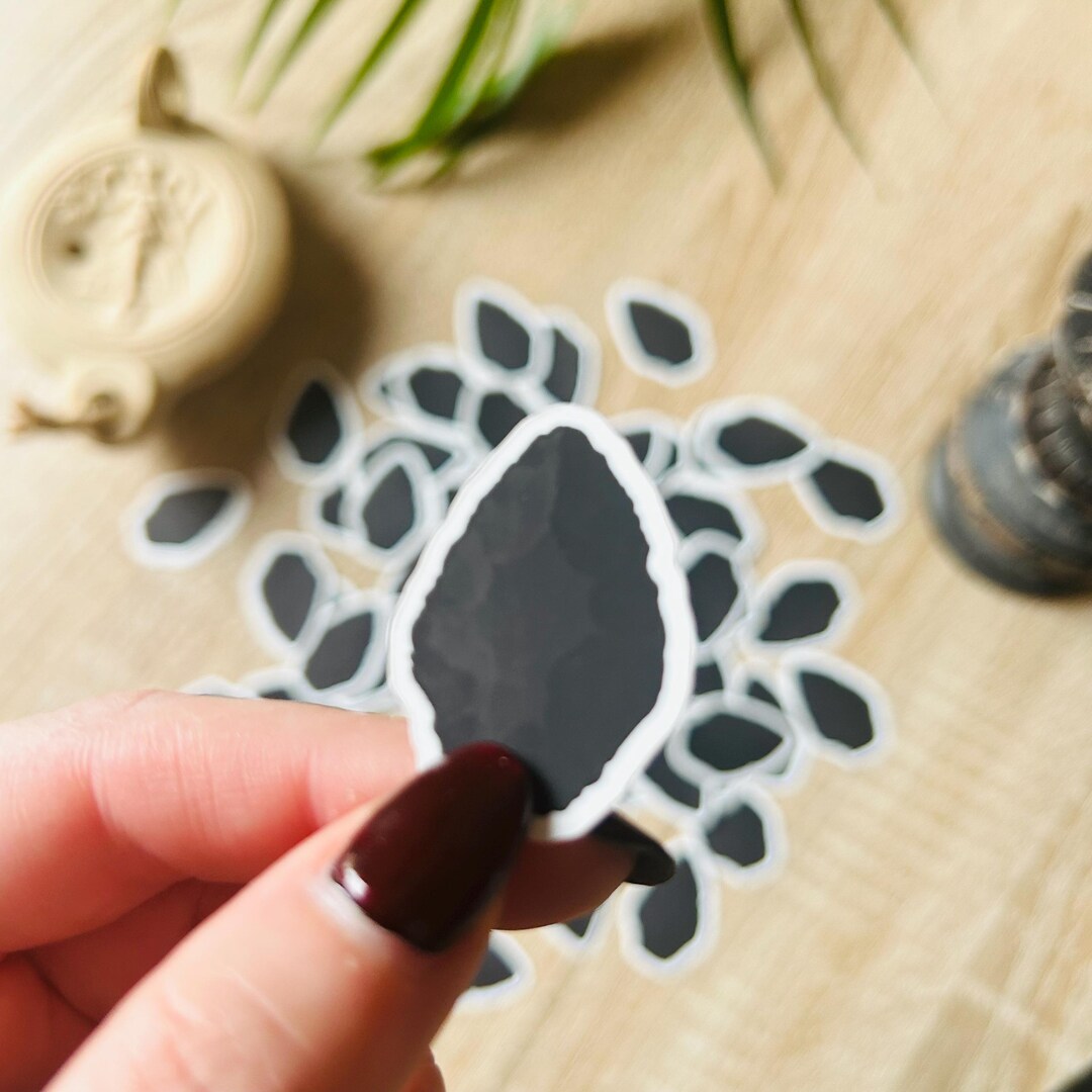 Obsidian Stone Biface Sticker, Archeology Stickers , STEM, Prehistoric ...