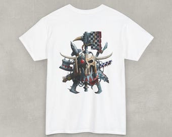 Fiberly 40k Tee | Fiberly | T-shirt with 40k backprint (orc skull)