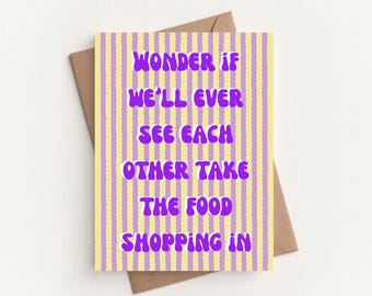 Funny New Neighbour Card | Housewarming Card | New Home Greeting Card | Blank inside