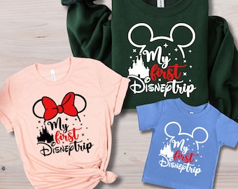 My First Disney Trip Shirt, Matching Family Vacation Tee