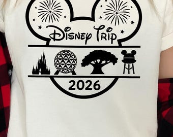 Disneyworld Trip T-Shirt, Mickey Ears Family Vacation Tee