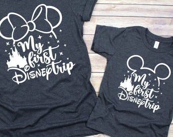 My First Disney Trip T-Shirt, Disneyland Family Matching Tee