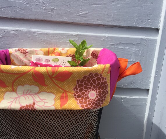 orange bike basket