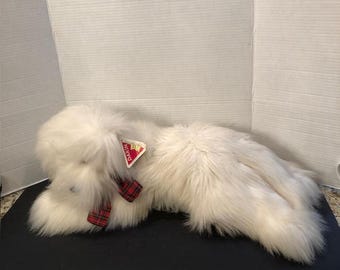 Vintage Dakin Frosty Dog Old English Sheepdog Laying Down 26"