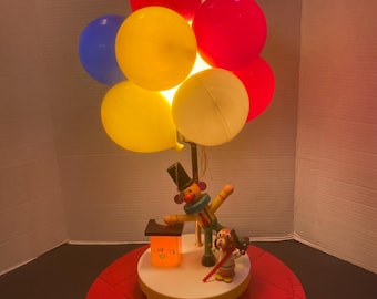 Vintage 1970s Kids Nursery Lamp or Nightlight Combo