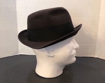Vintage Bond Executive Group Fedora Wool Band Brim Hat