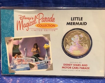 Rare Sealed DISNEY Little Mermaid Magical Parade Coin Medallion - #2450 / 2500