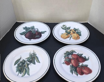 Platos para verduras vintage Williams Sonoma, decoración de cocina portuguesa (lote de 4)