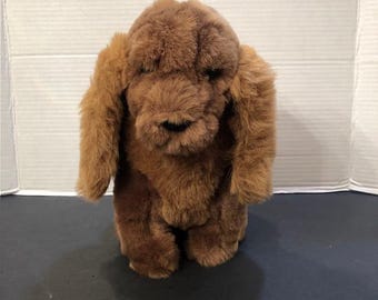 Peluche vintage Applause Bravo! Cachorro - Corea, 25 cm de alto, 1988