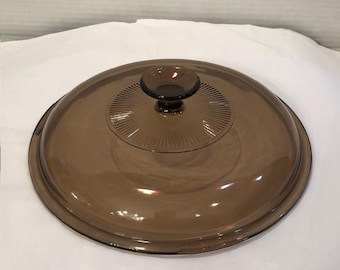 Pyrex V 33 C Amber 9 1/4” Replacement Lid Matches Vision