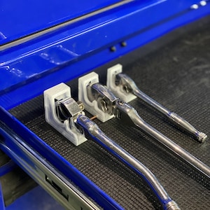 Porta llaves de trinquete magnético: organizador modular para cajones de mecánico y herramientas de taller o garaje - Rackēt