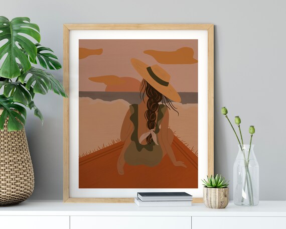 vintage beach art