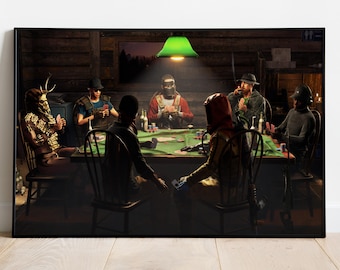 Rust Game Poster | Poker Night Canvas Print
