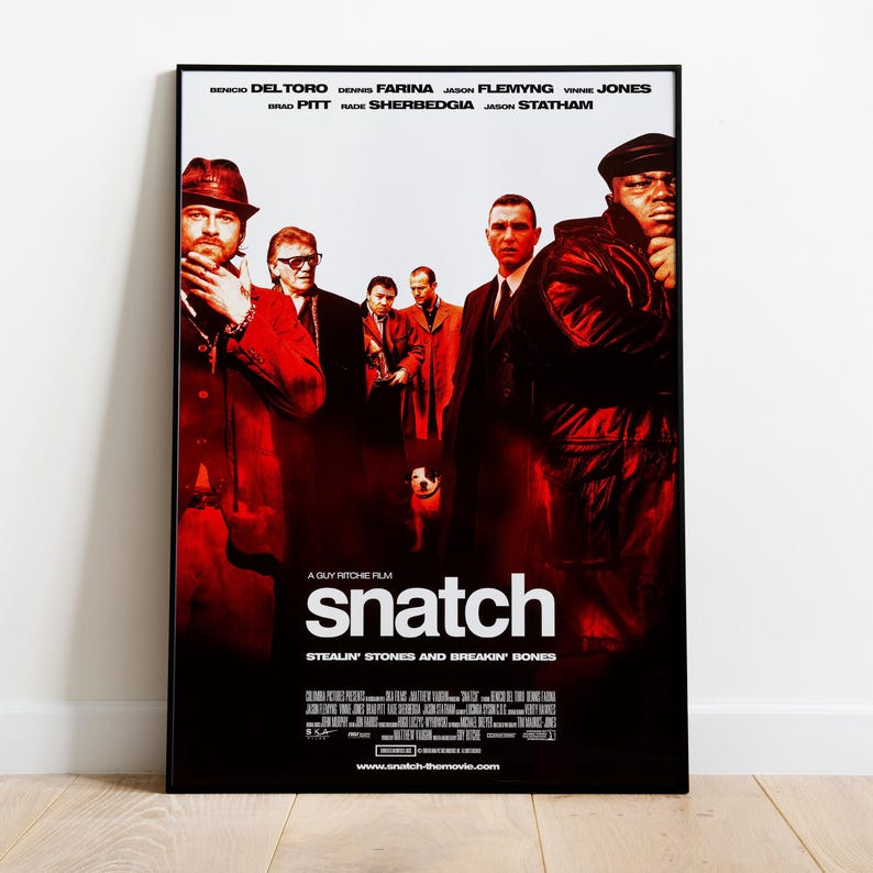 Snatch Background Snatch Poster | Mickey O'neil Wall Decor | Rolled Canvas Print | Gift ...