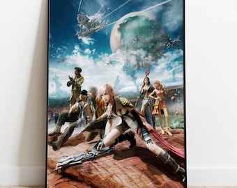 Lightning Final Fantasy Poster | FF13 Gaming Decor | Lightning FF