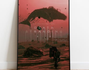 Death Stranding Poster | Sam Porter Wall Decor | Rolled Canvas Print | Gift Video Game Poster